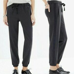 MADEWELL Women’s Gray Tuxedo Jogger Pants Size Small